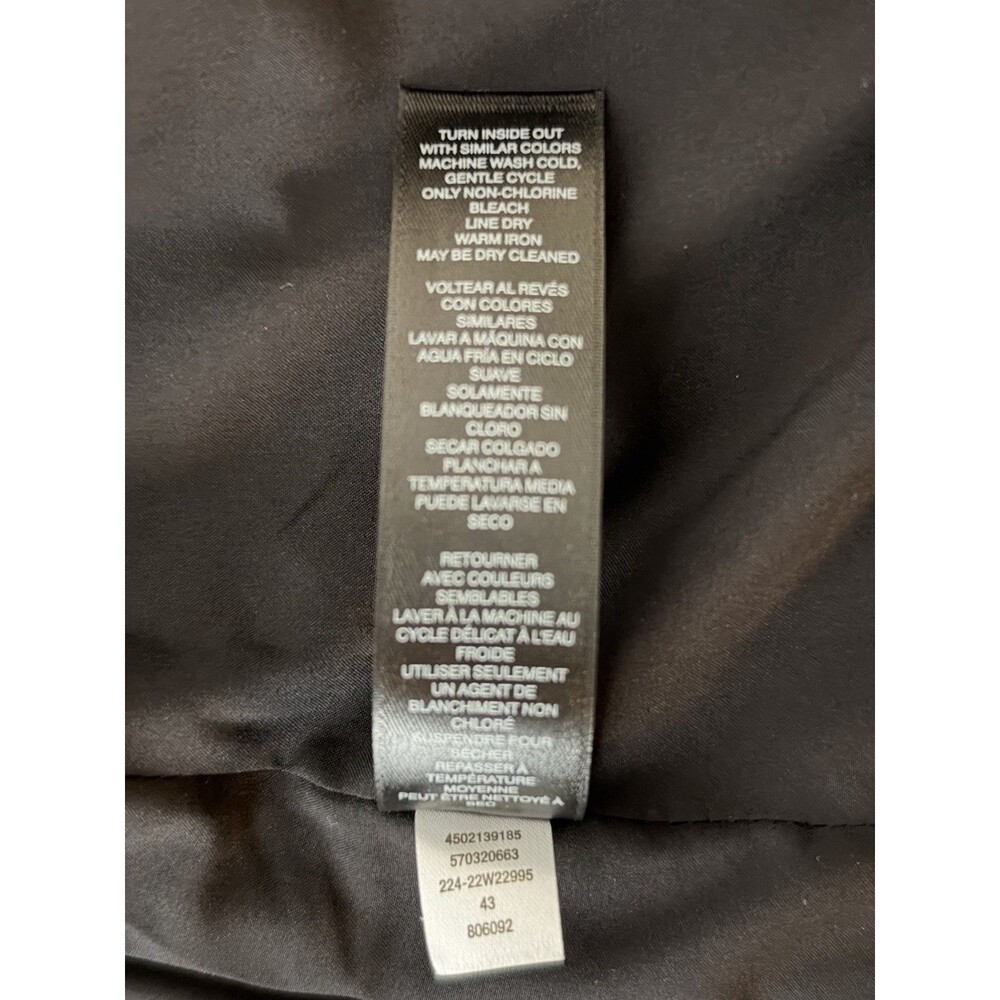WHBM Women’s 6 Black Blazer Single Breasted One Button Notch Lapel Lined Stretch - Picture 7 of 9